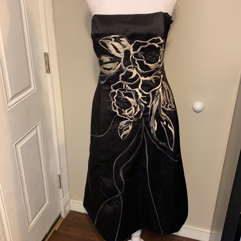 Strapless cocktail dress